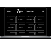 Bild zur Arbeit Website für das feministische Streikhaus Archiv