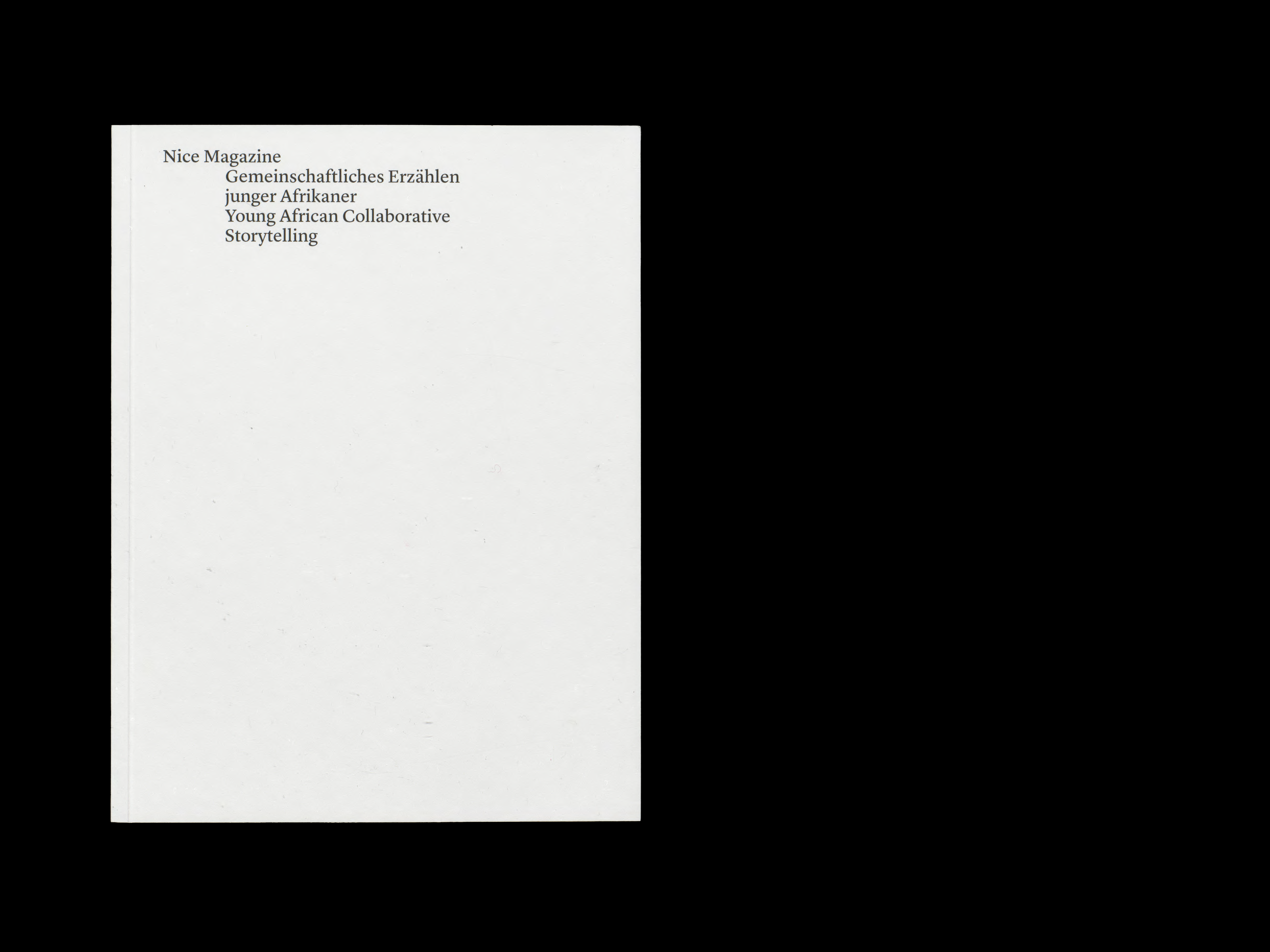 Doppelseite Project redesign nice magazine