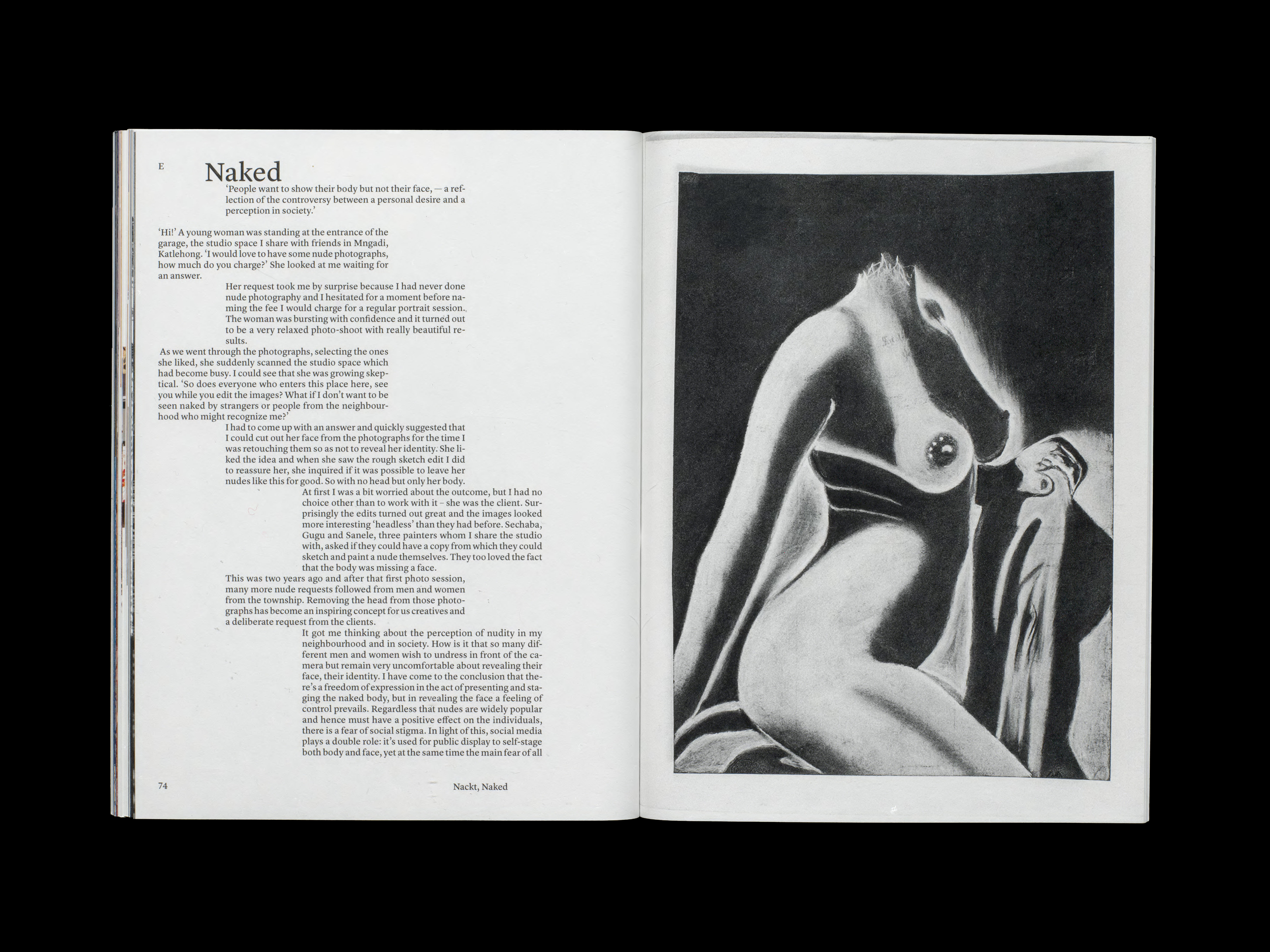 Doppelseite Project redesign nice magazine