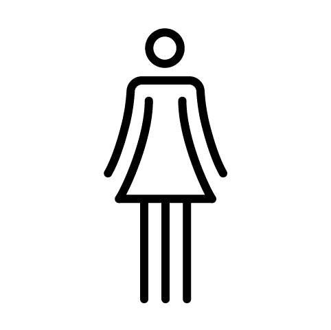 Piktogramm einer Frau