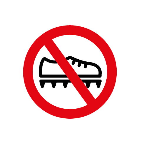 Piktogramm Verbot für Wanderschuhe